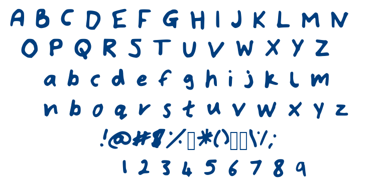 Bryonys Handwriting Bold font