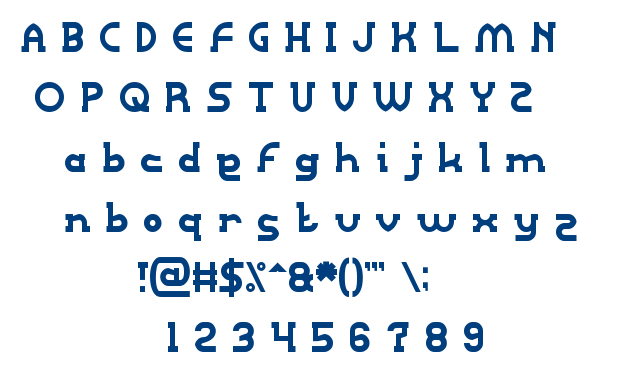 Right POWER font