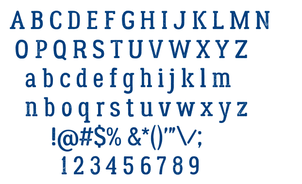 Lumberjack Rough font