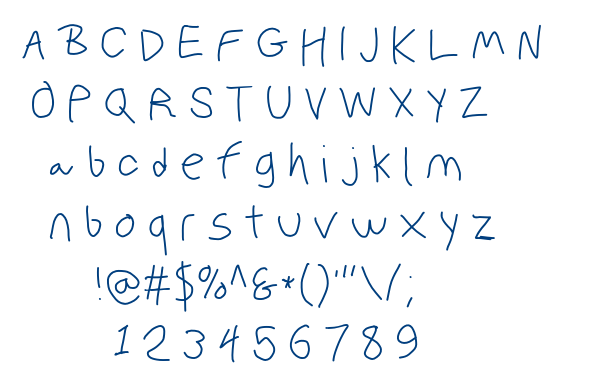 Olanwritings font