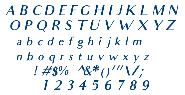 Audrey Medium Oblique font