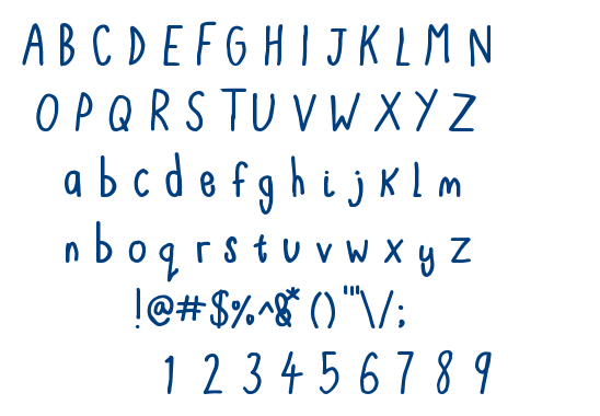 Blackberries Bold font