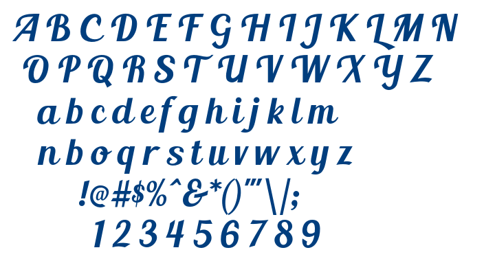 BlendaScript font