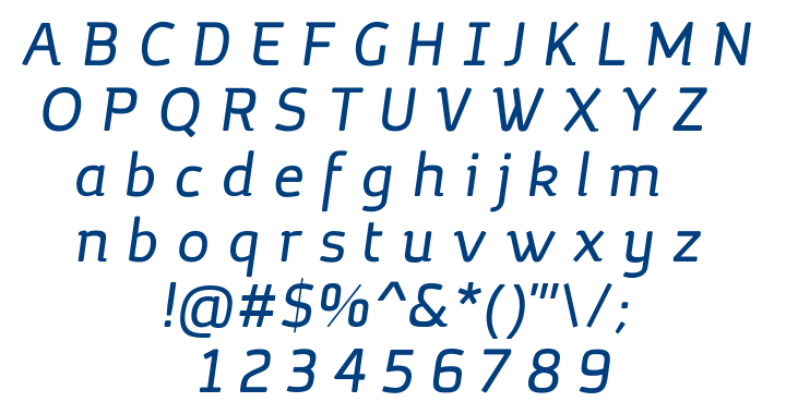 Margot Regular Italic font