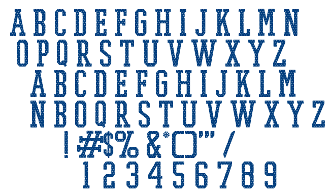 PROMESH Mesh Regular font