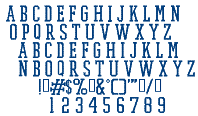 PROMESH Stitch Regular font