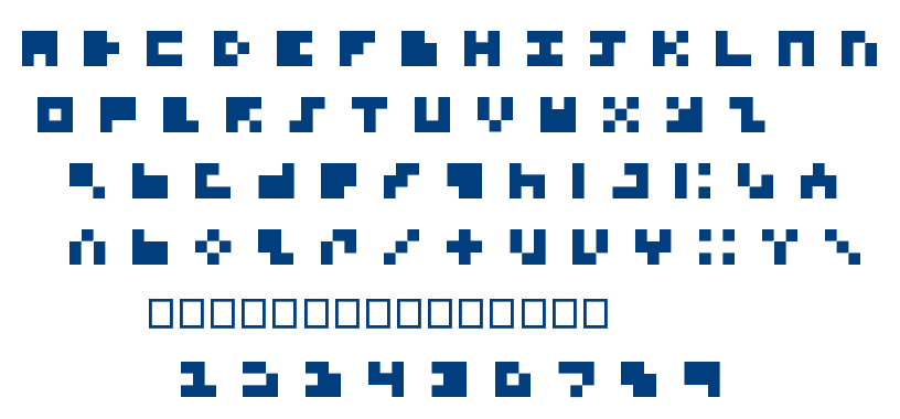 Dead Pixels 5×5 Regular font