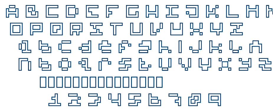 Dead Pixels 6×6 Alternative font