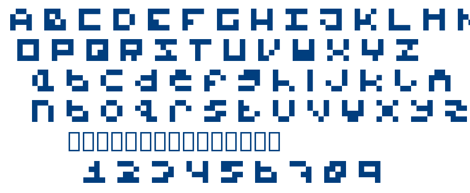 Dead Pixels 6×6 Regular font
