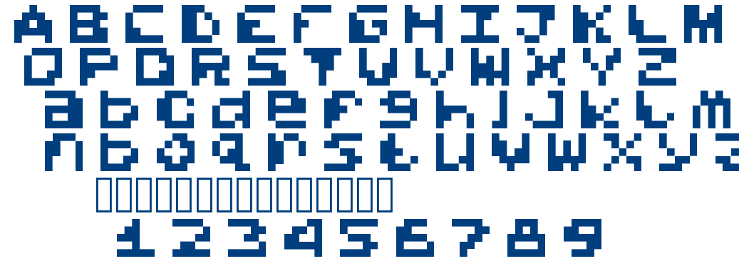 Dead Pixels 7×7 Regular font