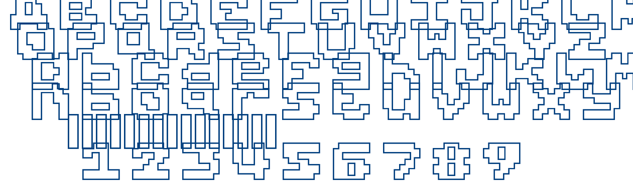 Dead Pixels 9×9 Alternative font