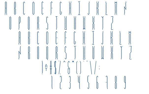 Vibrey_uppercase on font