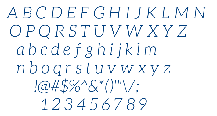 Aleo Light Italic font
