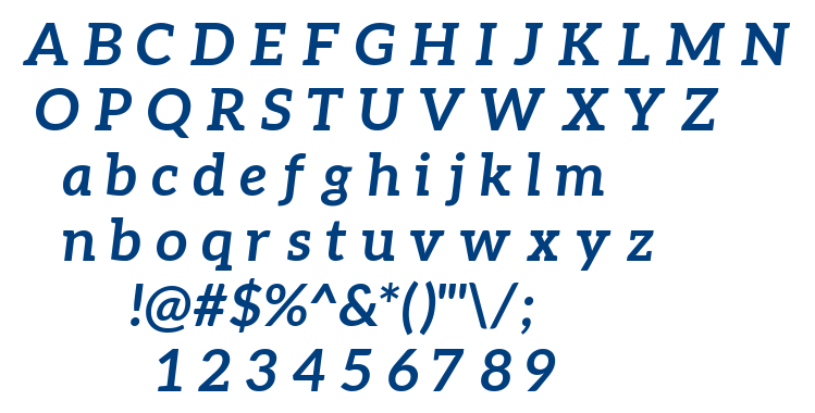 Aleo BoldItalic font