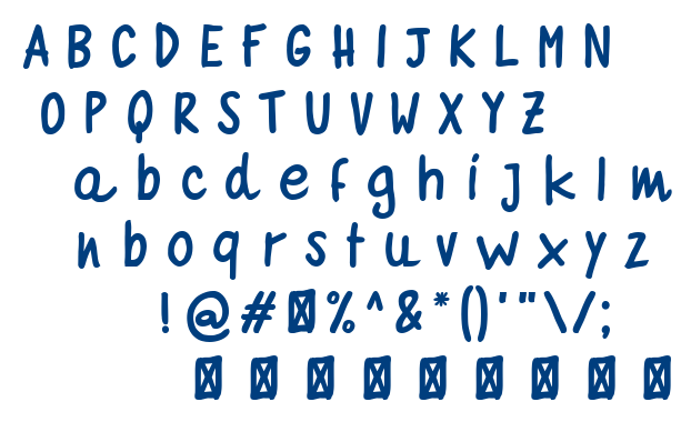 Quaderno Bianco font