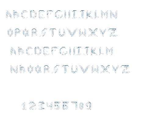 Quadrilateral font