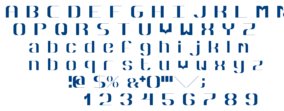 Hyperbola font