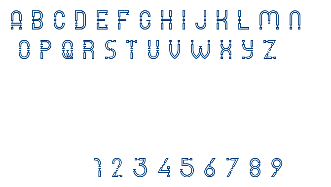 MECHANO font