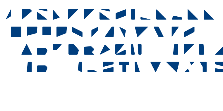 Polygonal font