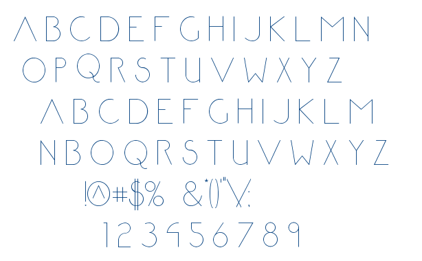 Abyssopelagic font