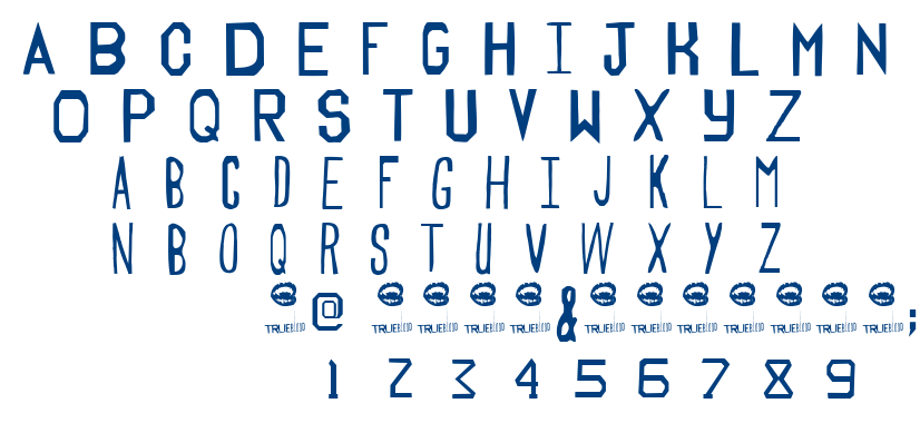 Trueblood font