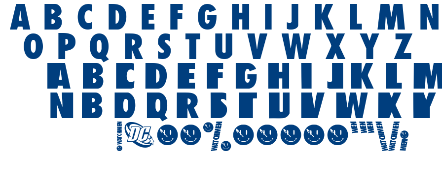 Watchmen font