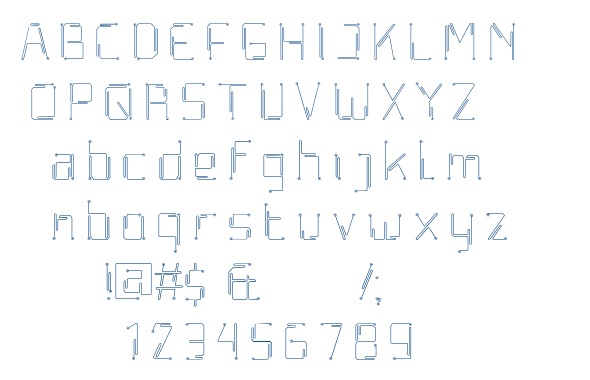 Elecstroke font