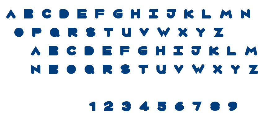 Circles font