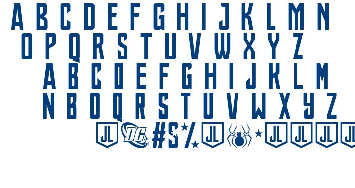 JUSTICE LEAGUE font