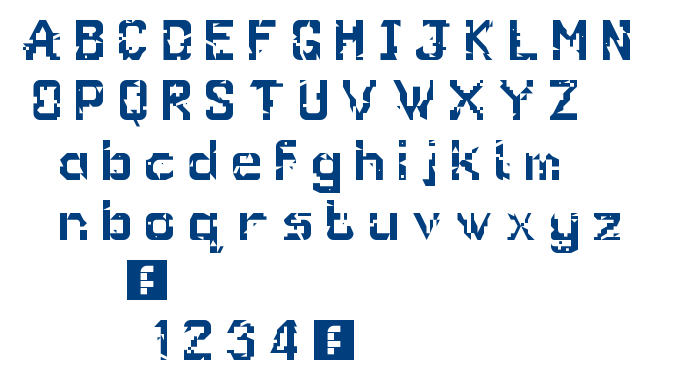 Glitch Regular font