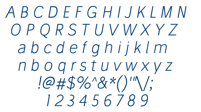 Stilu Light Italic font