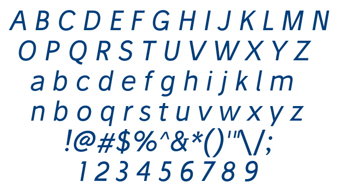 Stilu Italic font