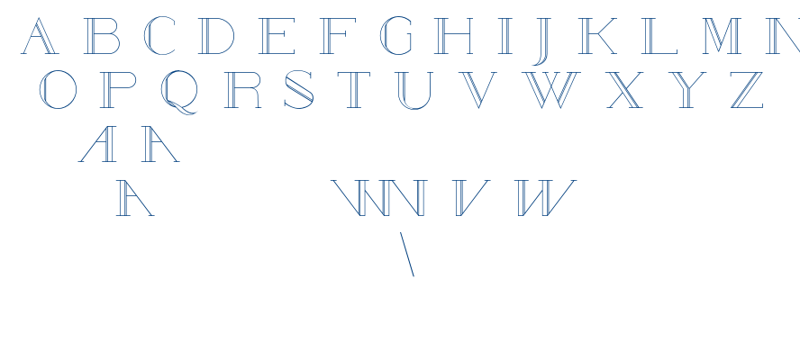 Poste-Outwired font