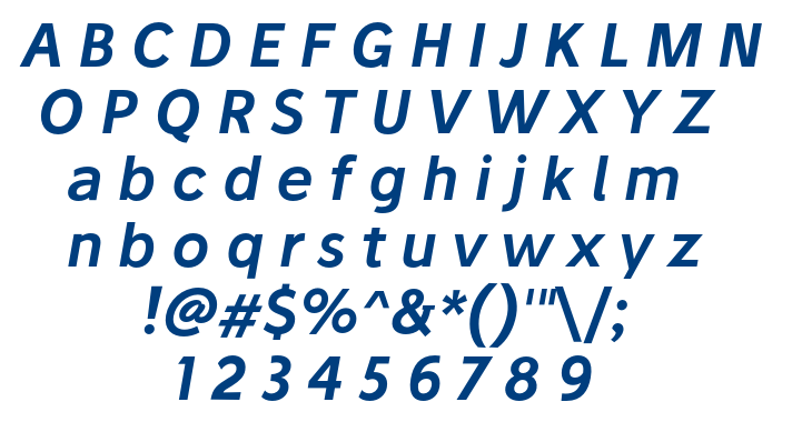 Stilu SemiBold Italic font