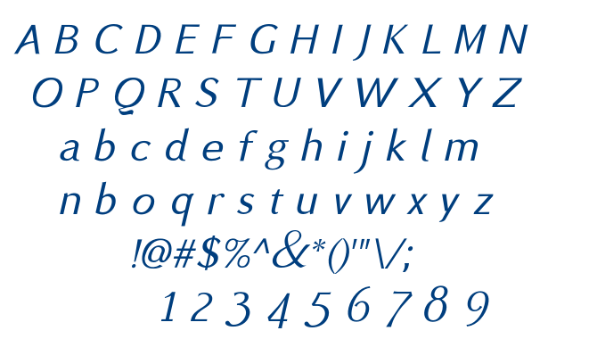 BSRU BANSOMDEJ Oblique font