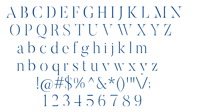 ButlerStencil-UltraLight font
