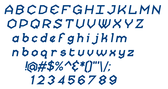 Skatekey-Banked font