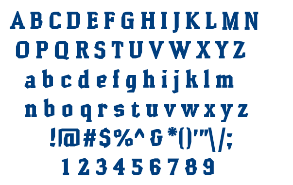 Hammerhead-Black font