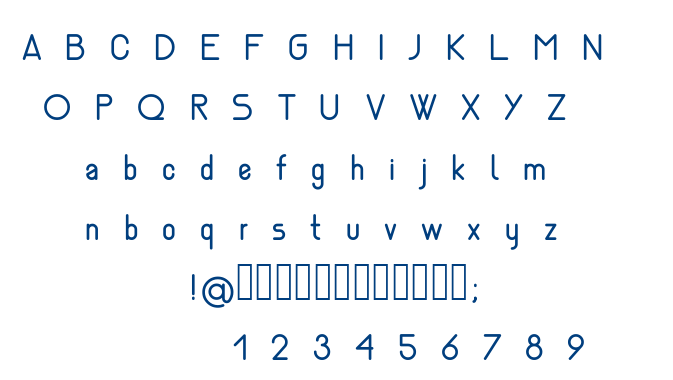 Nemesia regular font