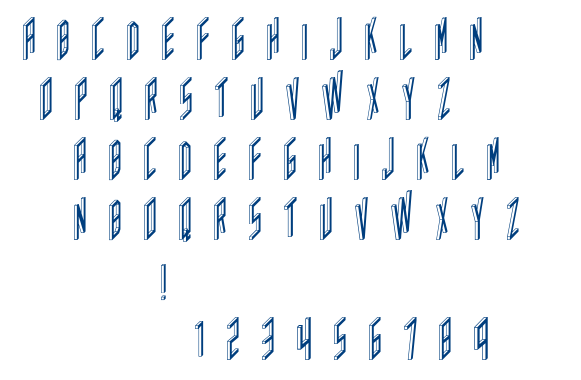 AC Framed Inverted font