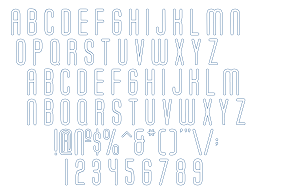 Soda Fountain Outline font