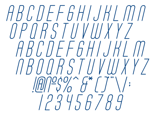 Soda Fountain Thin Oblique font