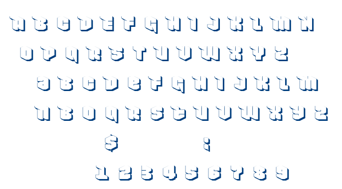 Nowy Geroy 4F Shadow font