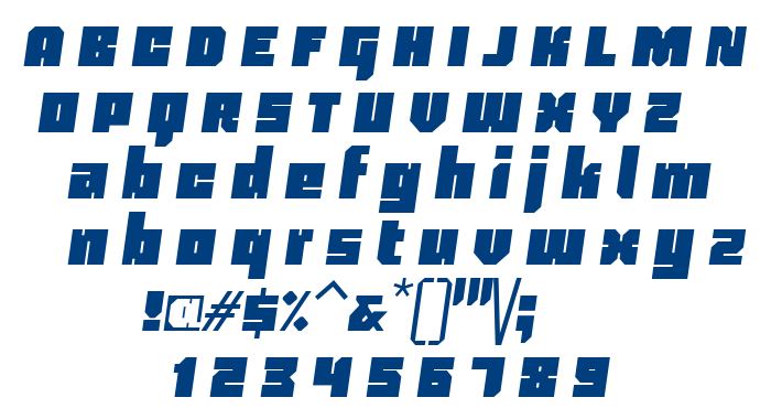 Blackentina 4F Italic font