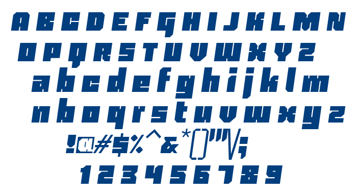 Blackentina4F-Italic font