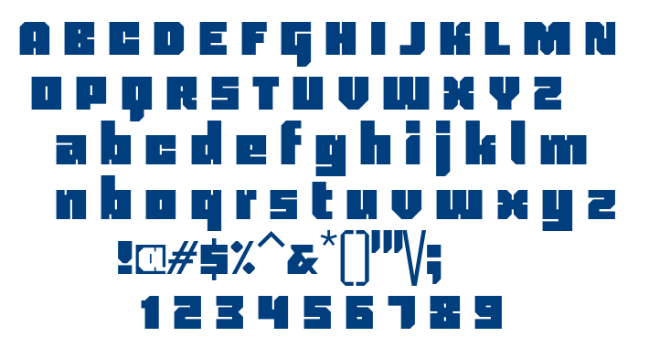 Blackentina4F font