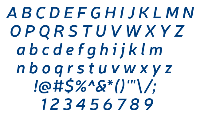 Neris SemiBold Italic font