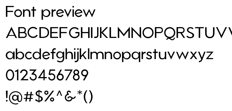 Atami Light font