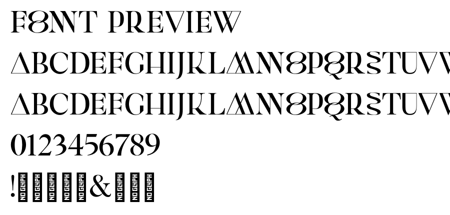 ExodusDemo Shino font