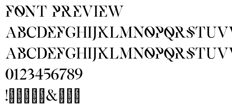 ExodusDemo Striped font